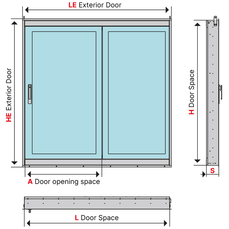 Two wings door 2066.20/36/37